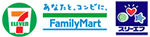 セブニレブン、ファミリーマート、スリーエフ