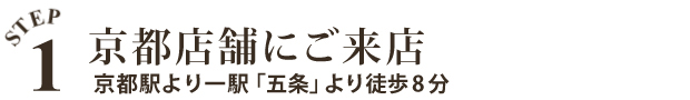 京都店舗にご来店