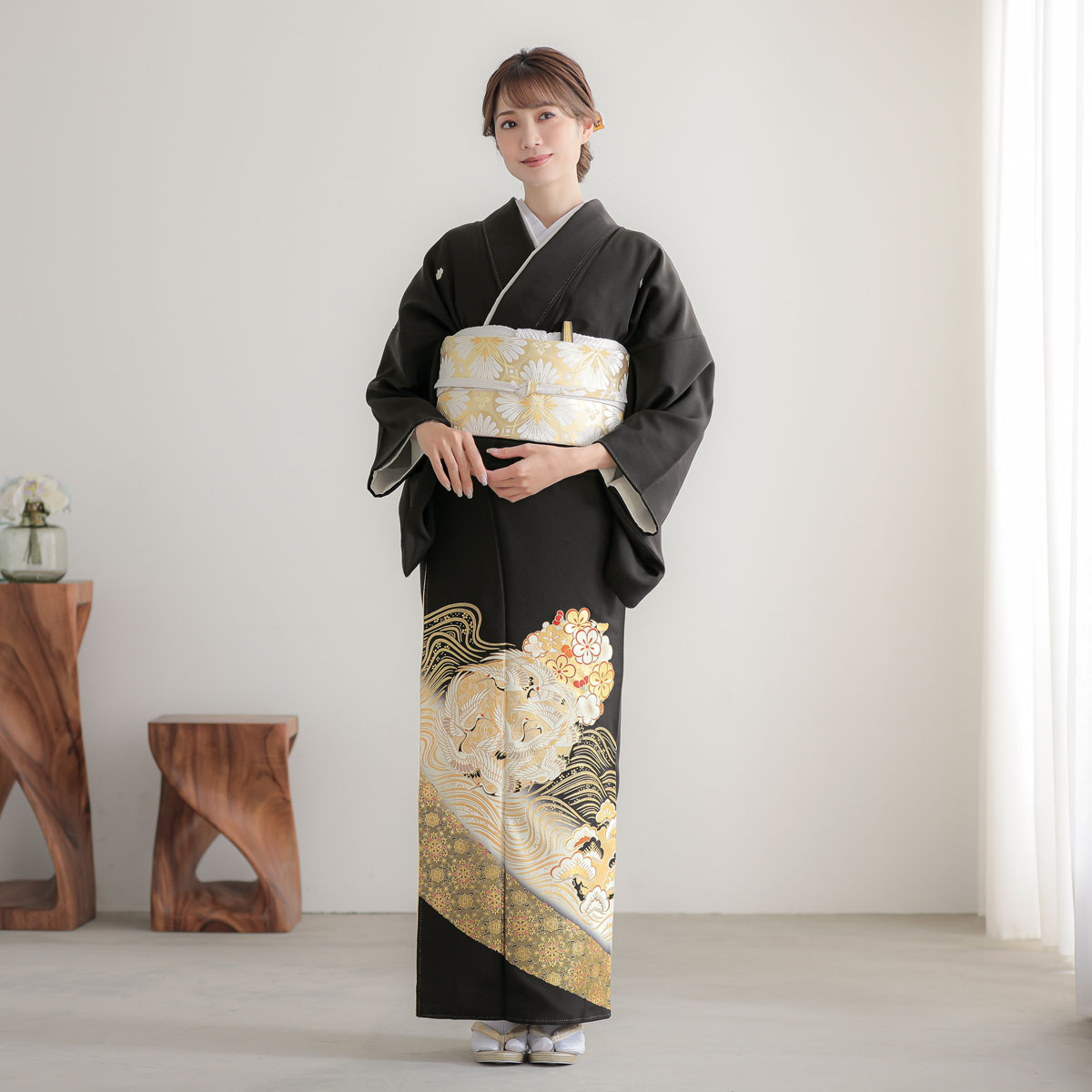 t433　桂由美波に鶴花丸文