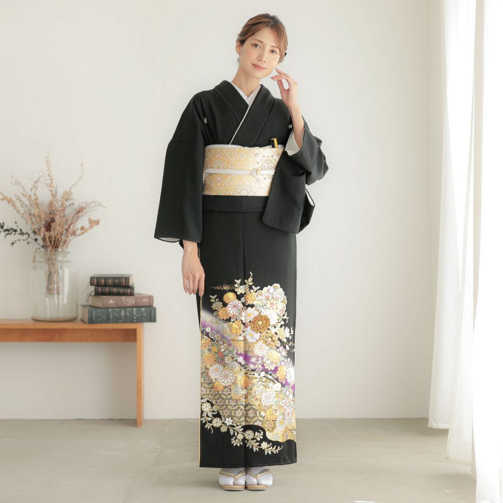 黒留袖T399