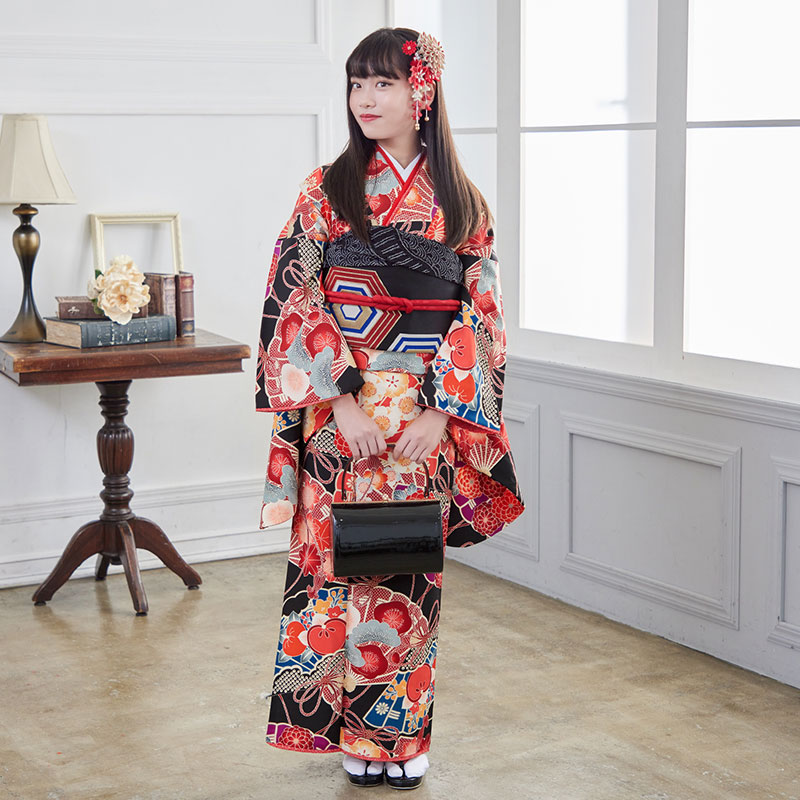 A064 九重黒 花扇