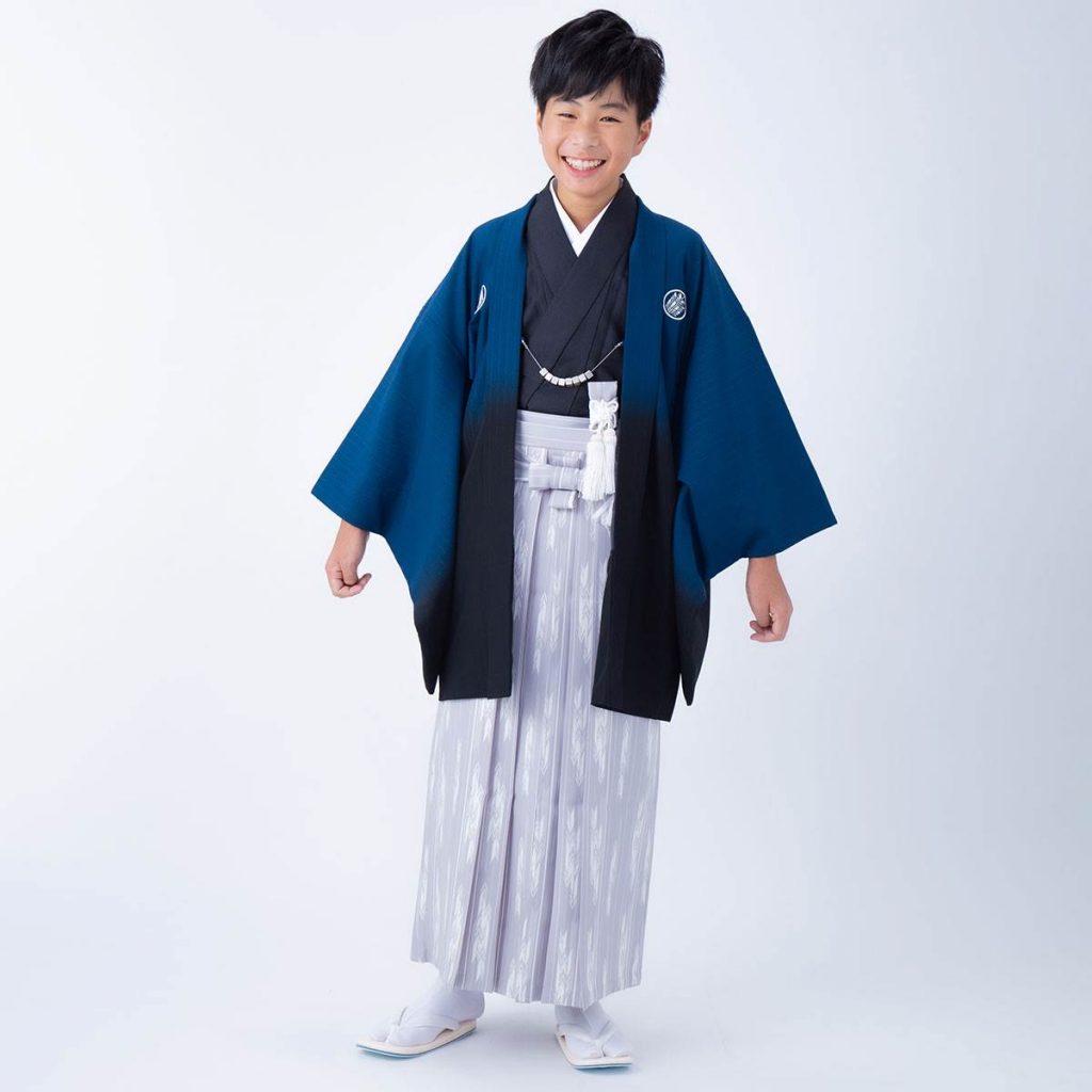 JY001 紺黒ぼかし×柄袴