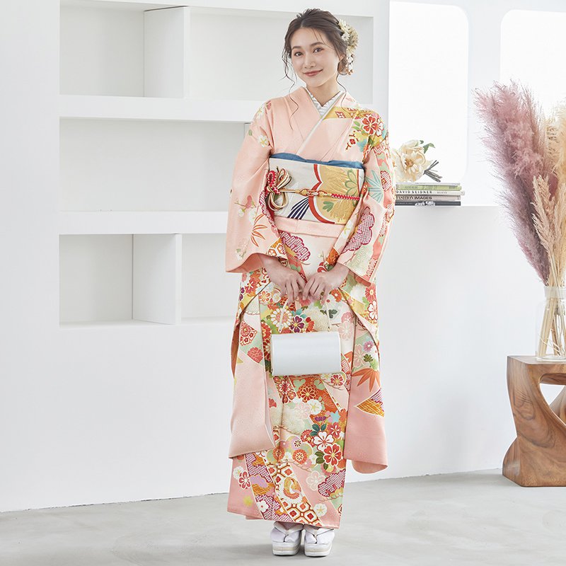 R1526 ピンク 熨斗に松花の丸