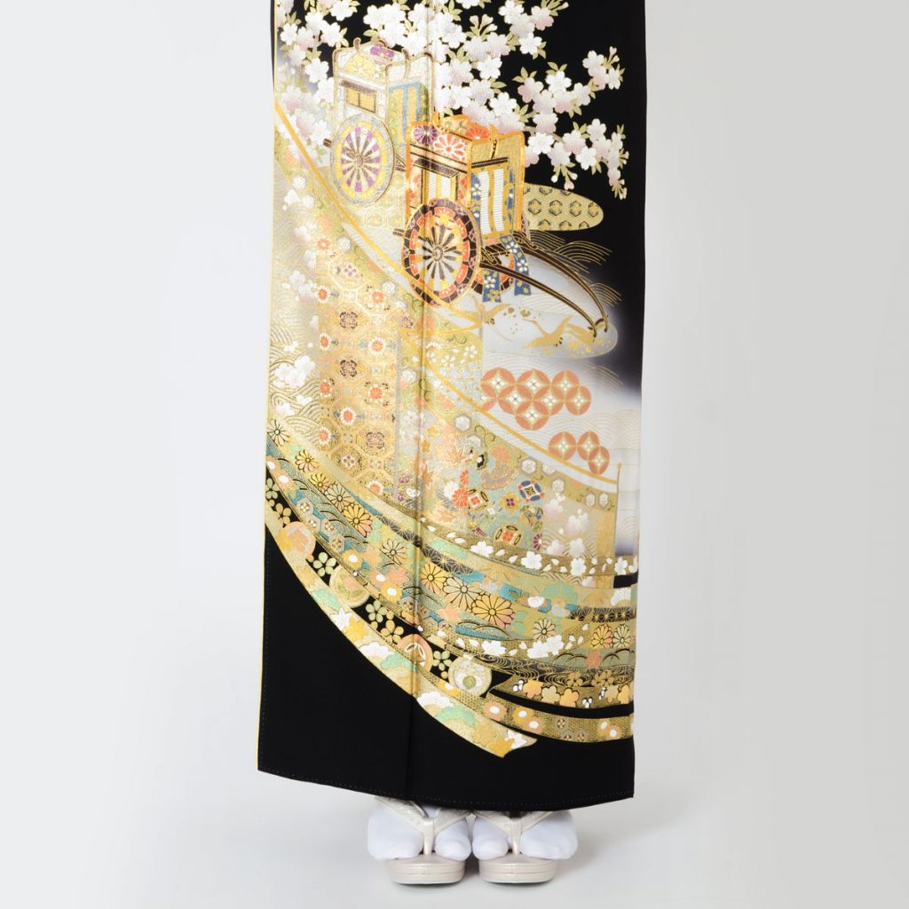 T392 桂由美幔幕に御所車