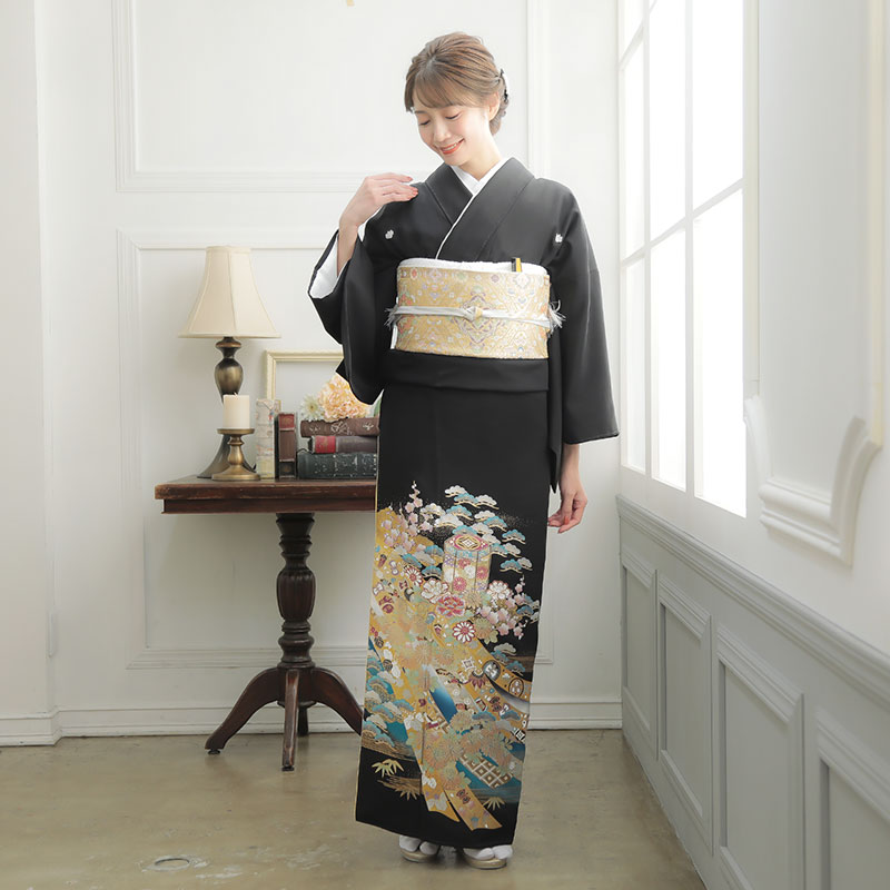 T398 桂由美ブルー 貝桶に蔓帯