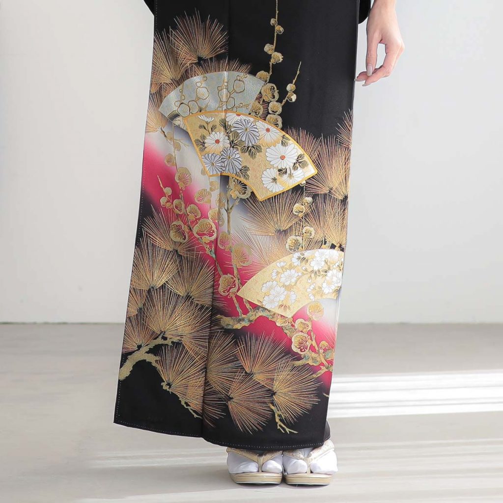 T420 桂由美ワイン 地紙に梅松